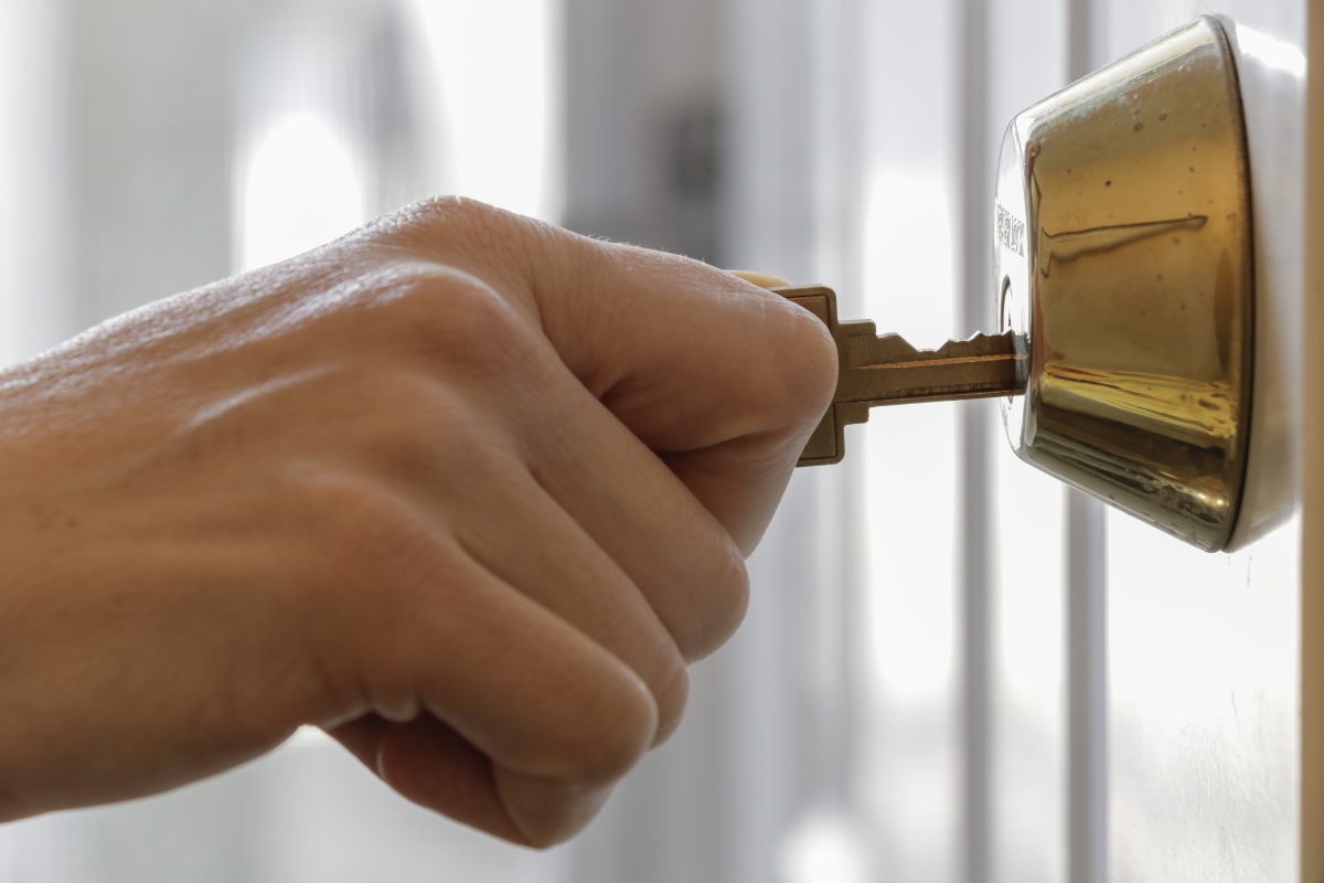 Locking a Deadbolt