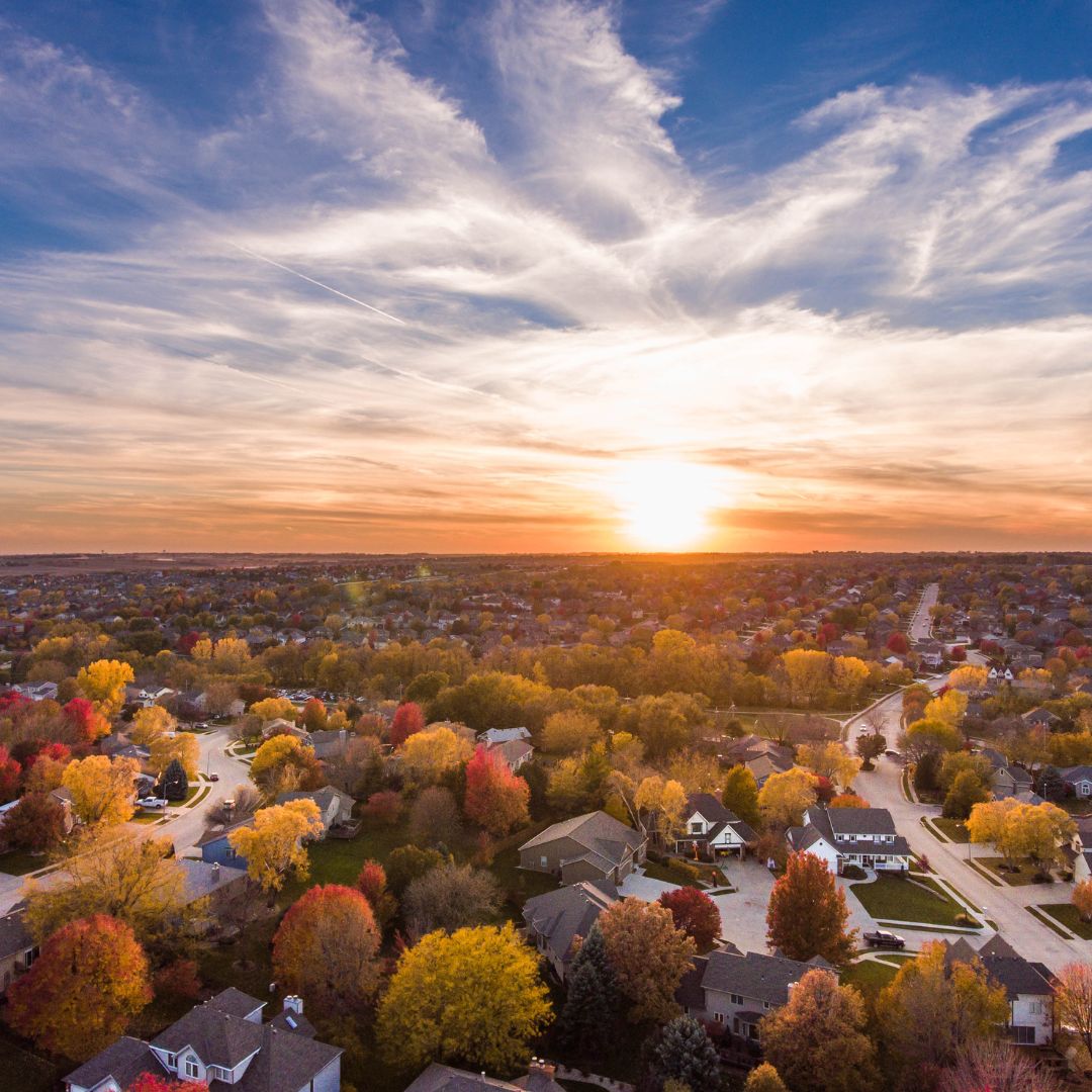A neighborhood. 