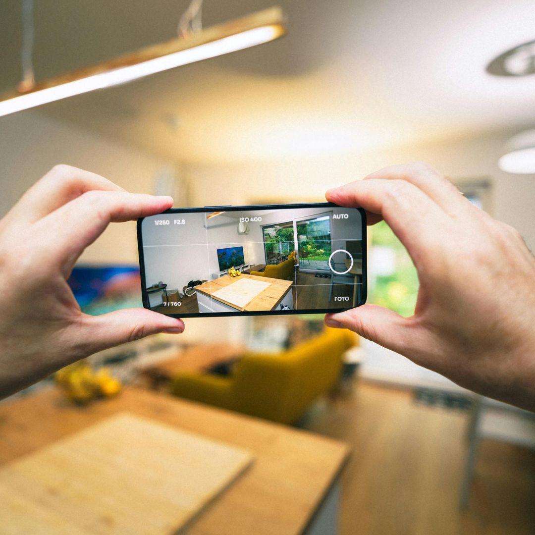 taking picture of room