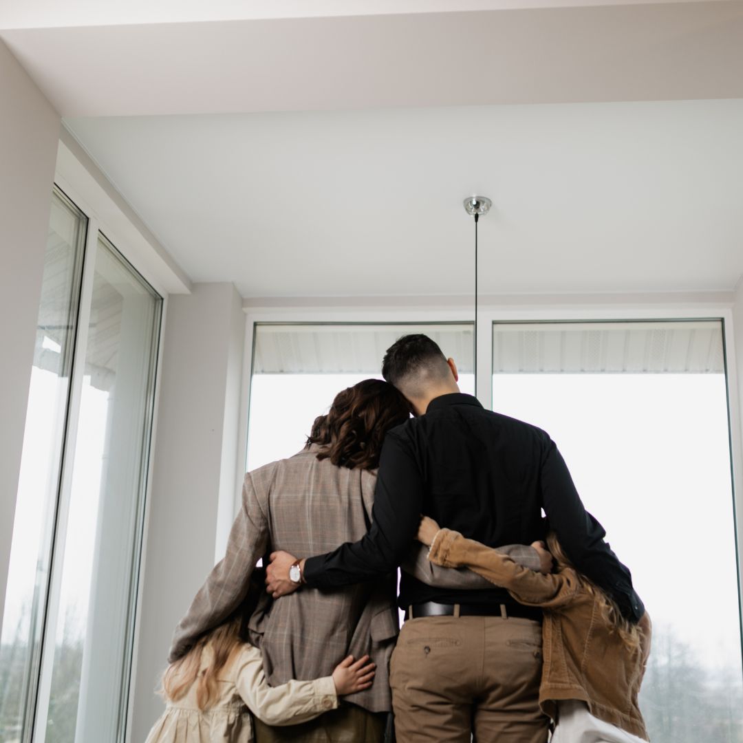 family hugging