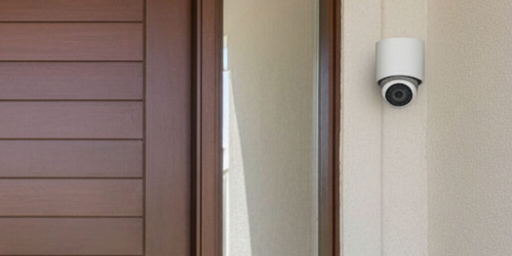 security camera on house